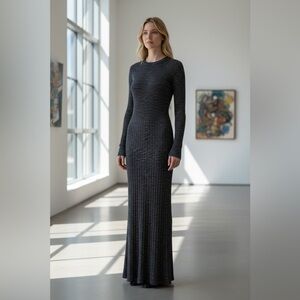 NWT Ted Baker $295 Multicolor Long Sleeve Maxi Dress Size 2